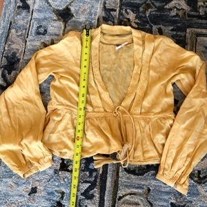 Free People gold top